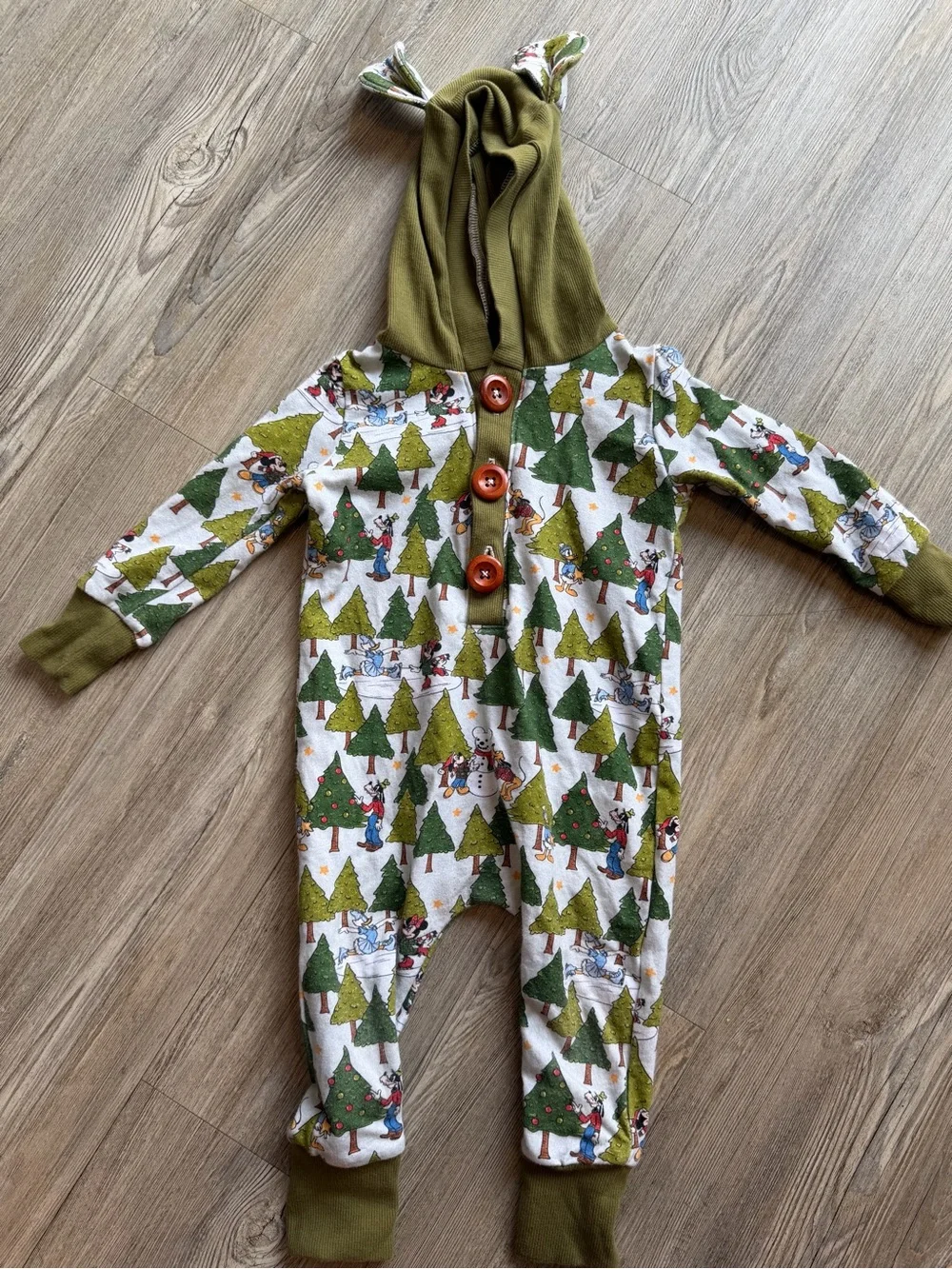 custom Made Disney Christmas Romper w/ears